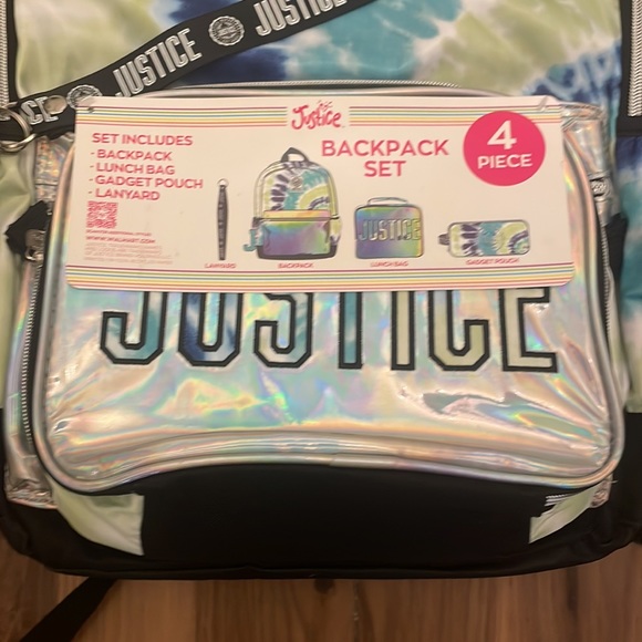Justice Girls 17" Laptop Backpack, Lunch Tote and Pencil Case, 3-Piece Set Metal - Picture 3 of 6